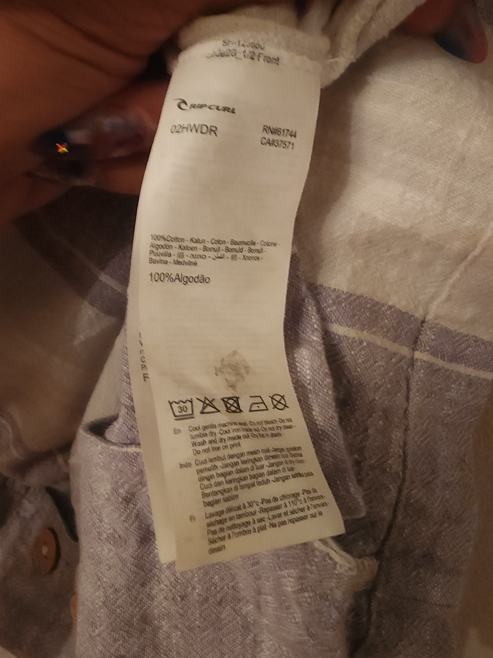 RIP CURL 🤙🏄♀️ Classic Surfer Print Bamboo Button up Linen Dress - Picture 11 of 11